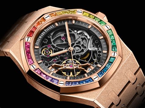 audemars piguet royal oak frosted gold rainbow|piguet royal oak watch price.